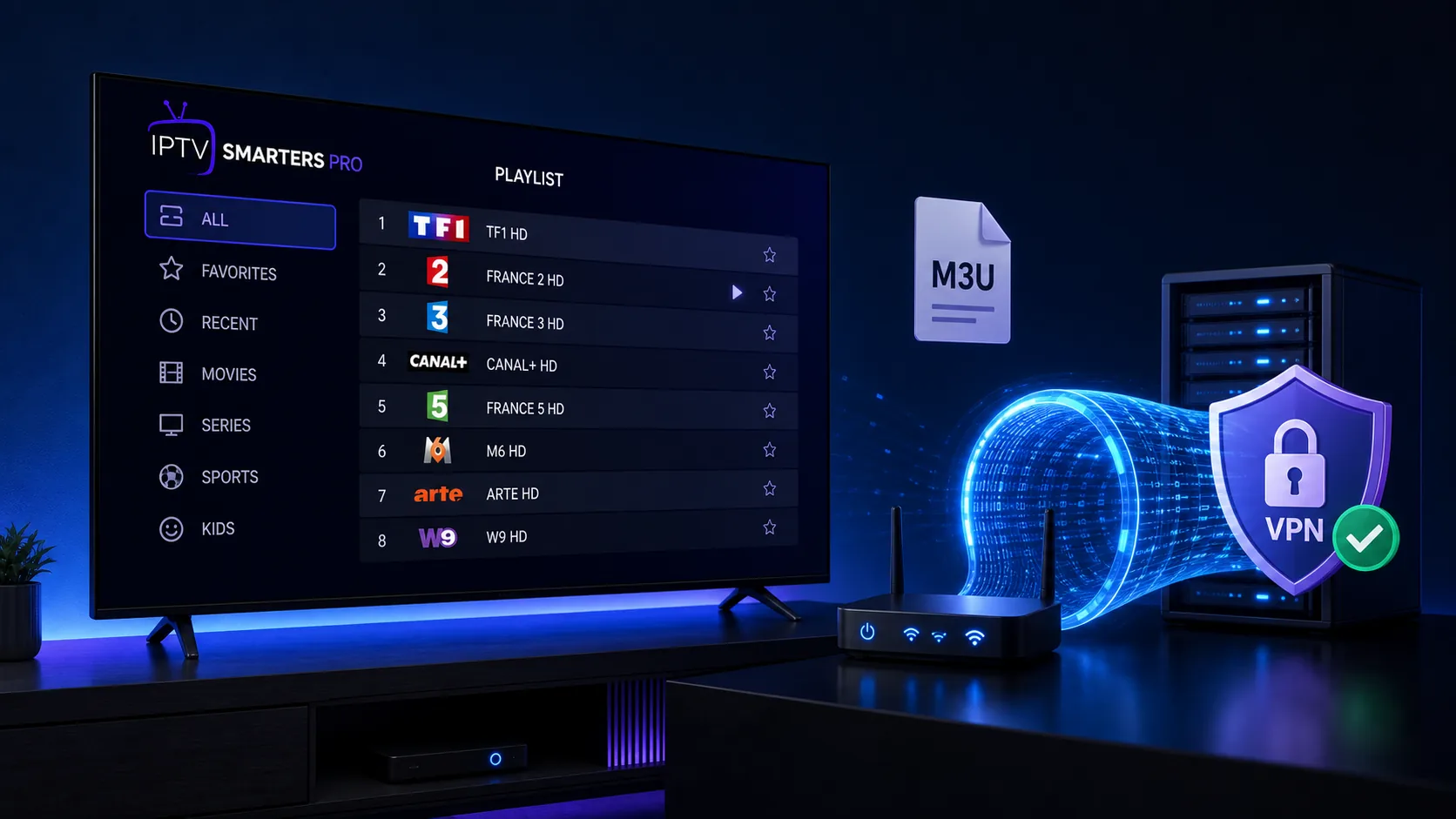 Configurer playlist et VPN IPTV Smarters Pro : guide