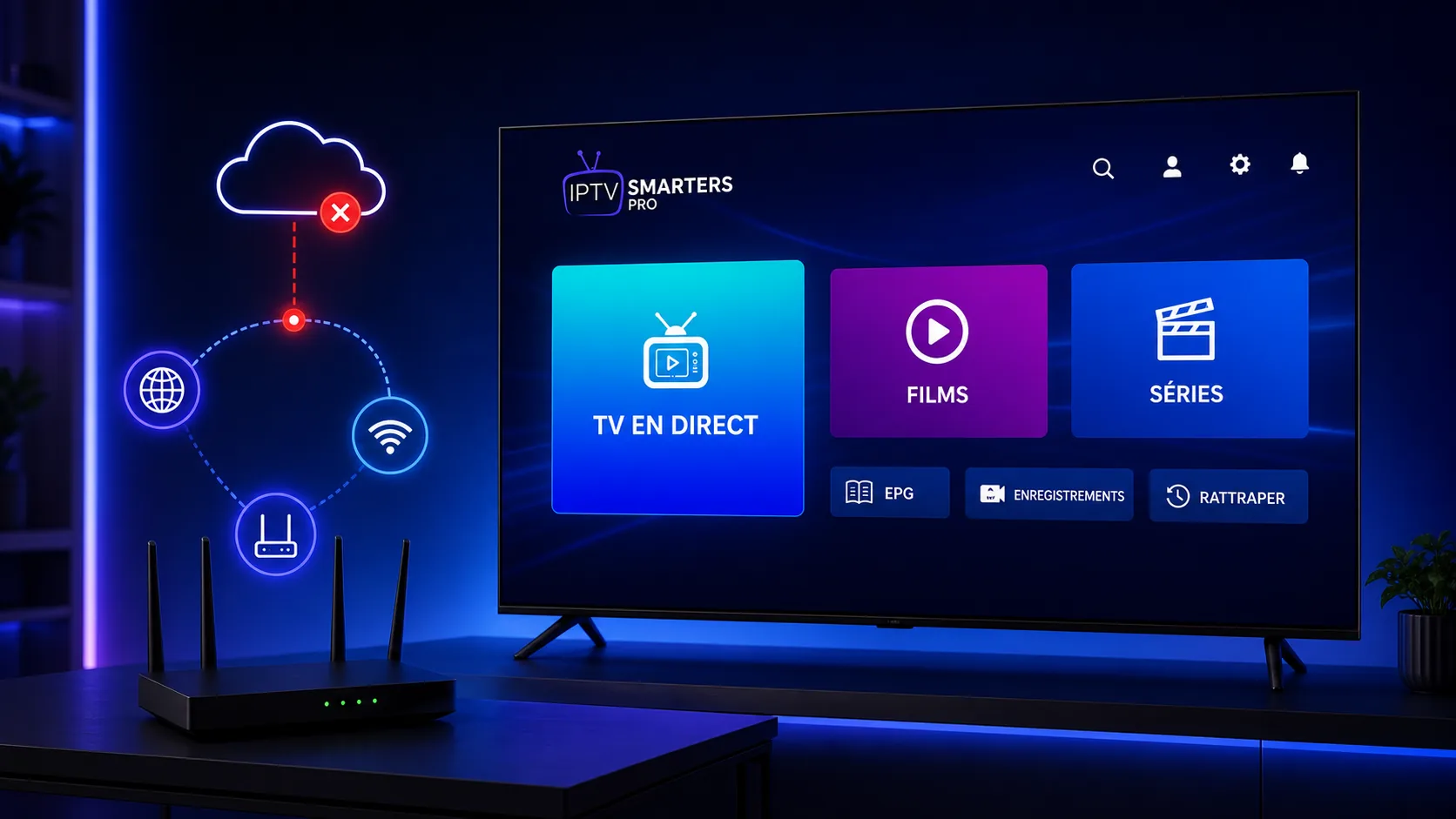 IPTV Smarters Pro serveur non disponible : solutions 2026